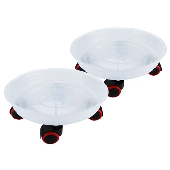 

Plant Pallet Caddy, 12-Inch Rolling Plant Caddy With Heavy Duty Wheels, Plant Pot Mover Pallet Dolly Caster For Easy Plant Mov