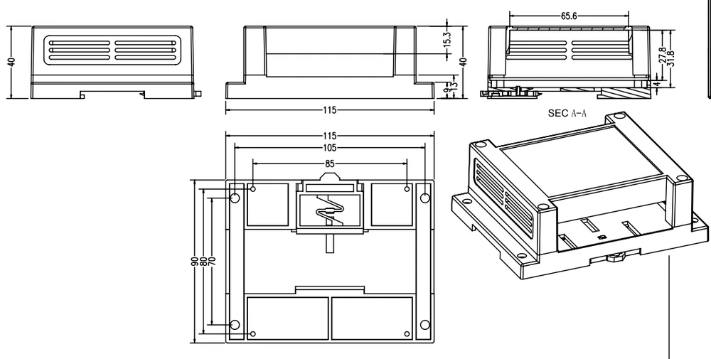 plastic enclosure din rail enclosure control box instrument junction housing (11).jpg