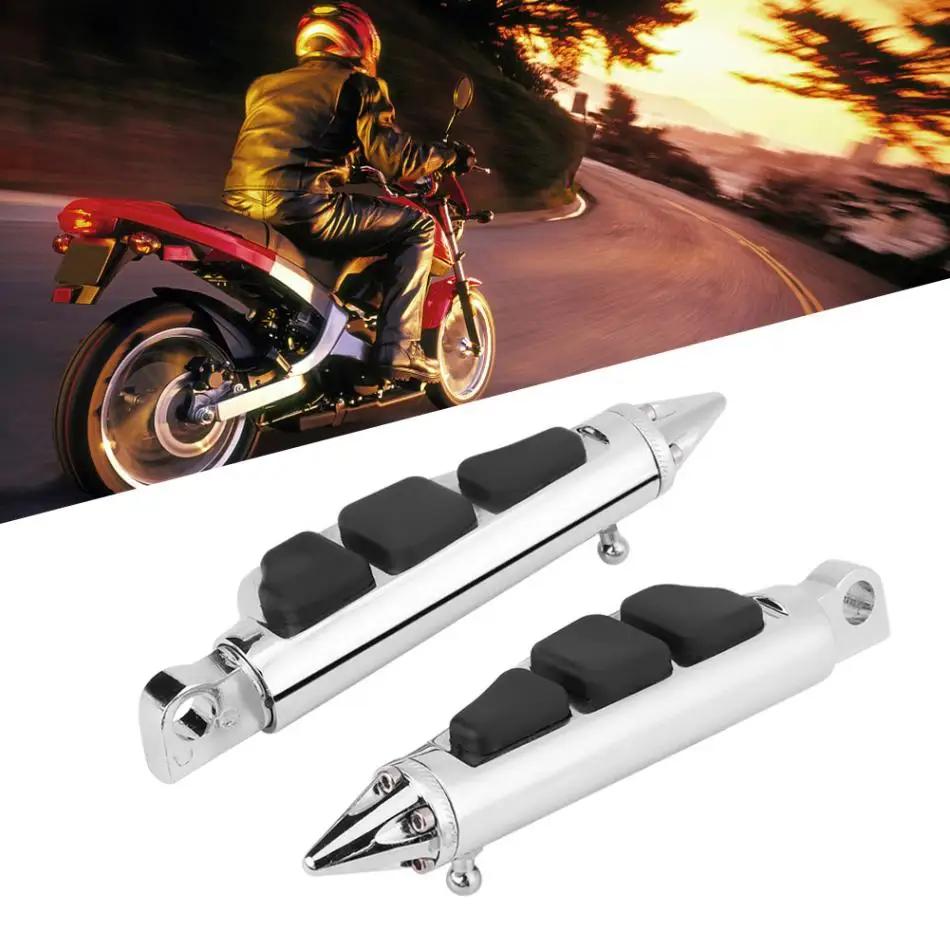 1 Pair Motorcycle Foot Pegs Pedals Footrest Male Mount for Harley