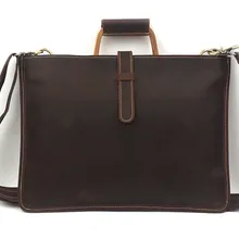 Nesitu, высокое качество, Ретро стиль, коричневый, натуральная кожа, А4, мужской портфель, Crazy Horse, кожаная сумка, мужской портфель, M1823