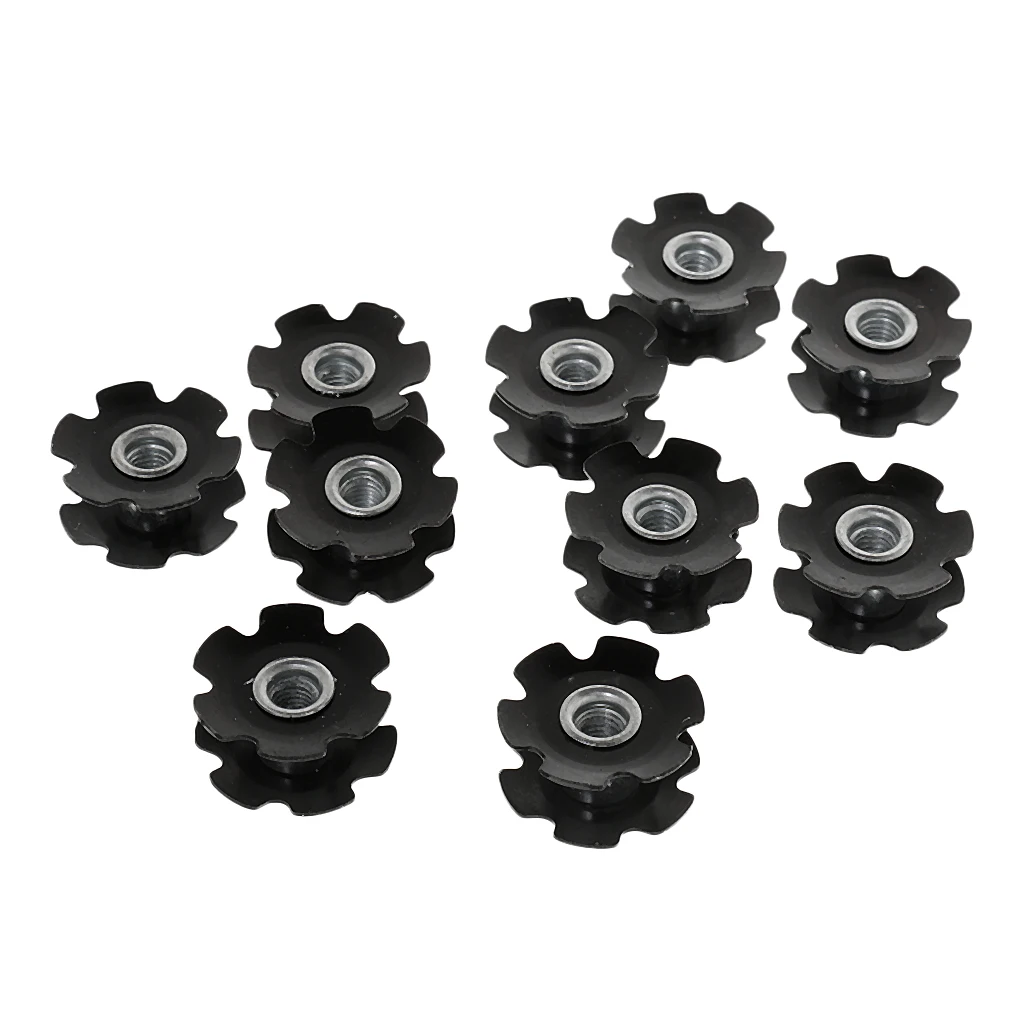 10 Pieces Headset Flanged Star Nut Washer for 1-1/8'' Mountain MTB Bike Bicycle