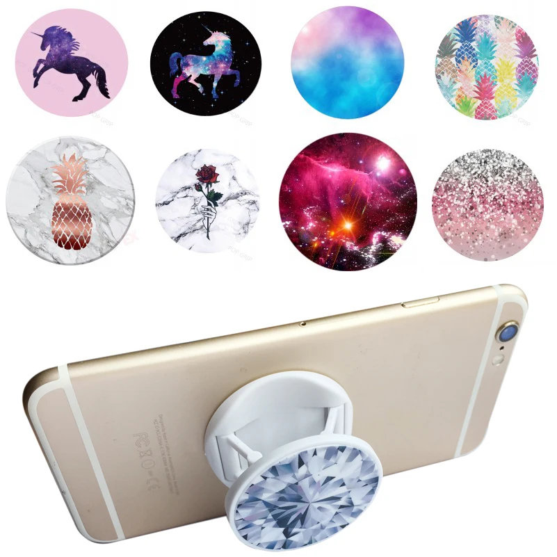 

Finger Fit Desk Phone Holder for iPhone 8 X 7 6 Foldable Mobile Phone Stand for Samsung Galaxy S9 S8 Desktop Tablet Stander
