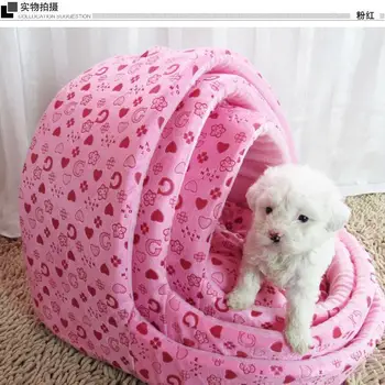 

lovely pink cat and dog beds, pet house, attractive doggie and catty nest