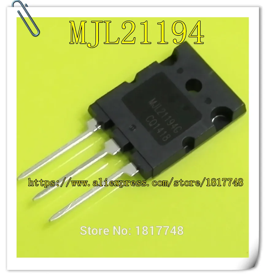 Freies verschiffen! 20 teile/los MJL21194G MJL21194 L21194 21194 TRANSISTOR NPN 250V 16A TO264