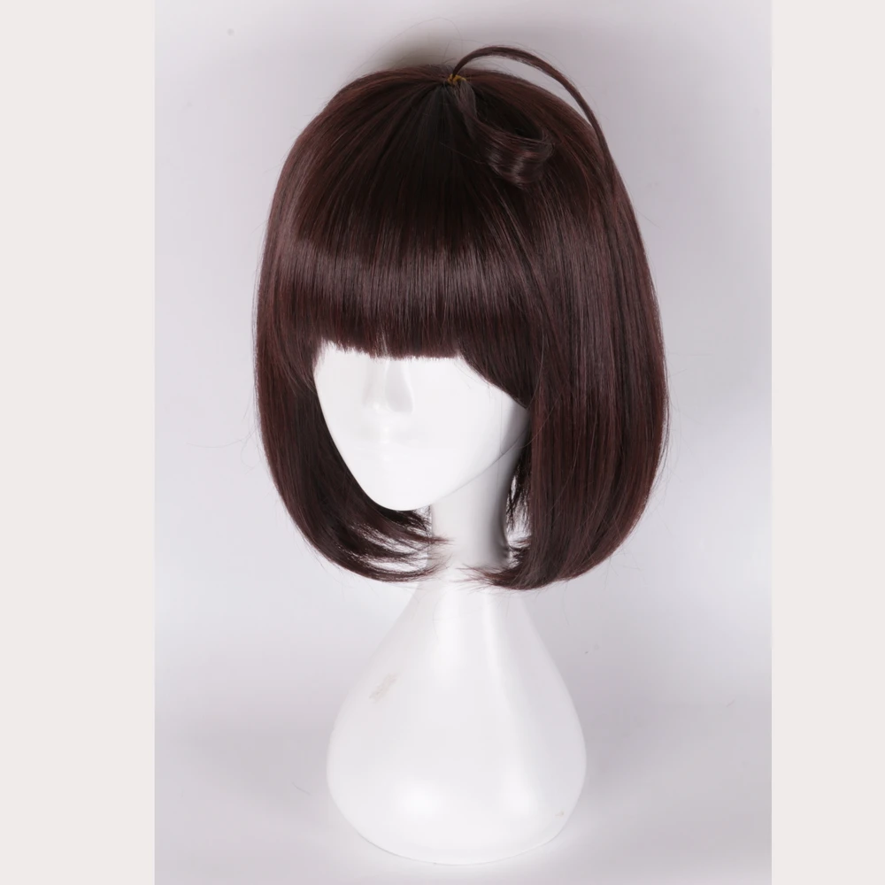 Аниме ходзуми мумеи Банго бродячие собаки косплей парик короткие темно-коричневые синтетические волосы Akiko Yosano Cosume вечерние парики+ шапка парик