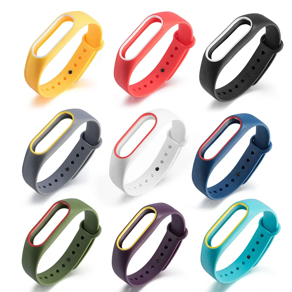 Сменный ремешок для Xiaomi Mi Band2 Регулируемый мягкий силиконовый смарт браслет