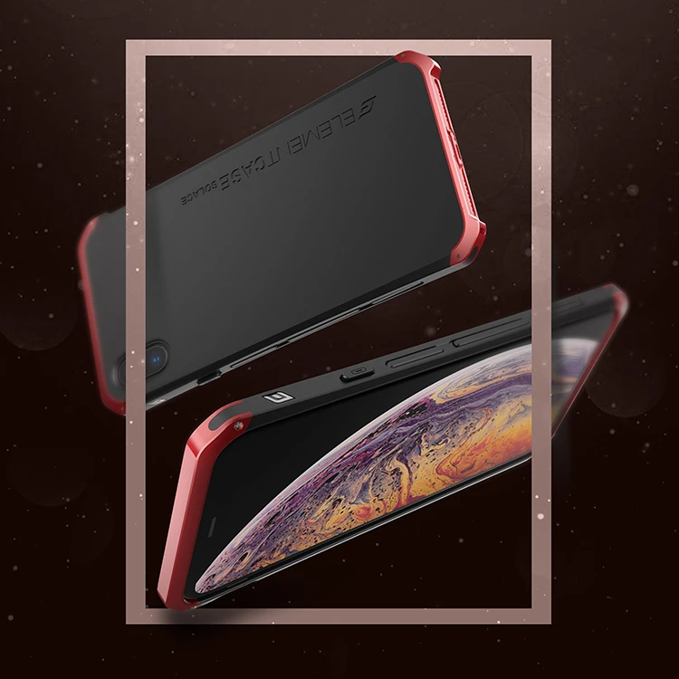 Антиосенняя металлическая рамка пластиковая задняя крышка для Apple iPhone XS MAX XSMAX алюминиевый сплав Мобильный Xs Max бампер чехол+ подарок