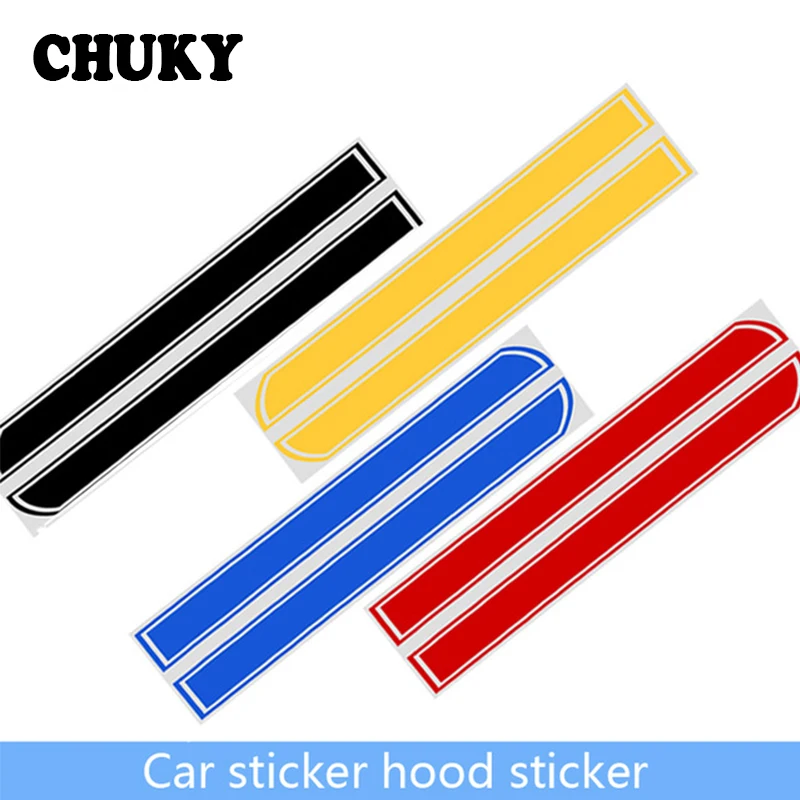 CHUKY 1x крышка двигателя капота полосы наклейки автомобильные для Toyota Corolla CHR Skoda Honda