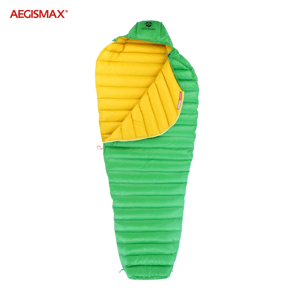 Branco para Baixo Saco de Dormir Repelente de Água para Baixo Acampamento ao ar Seco tipo Saco de Dormir Aegismax Livre Ultra Seco tipo Ganso Múmia 700fp Engrenagem 12 High Quality Esporte e Lazer