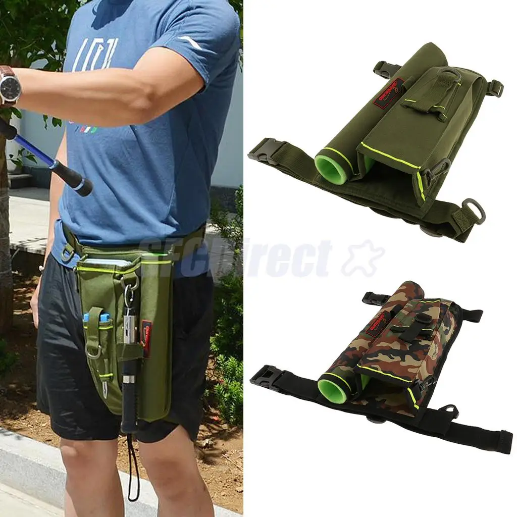 Multifunction Fishing Lure Bag Rod Holder Waist Pack Drop Leg Bag Hip