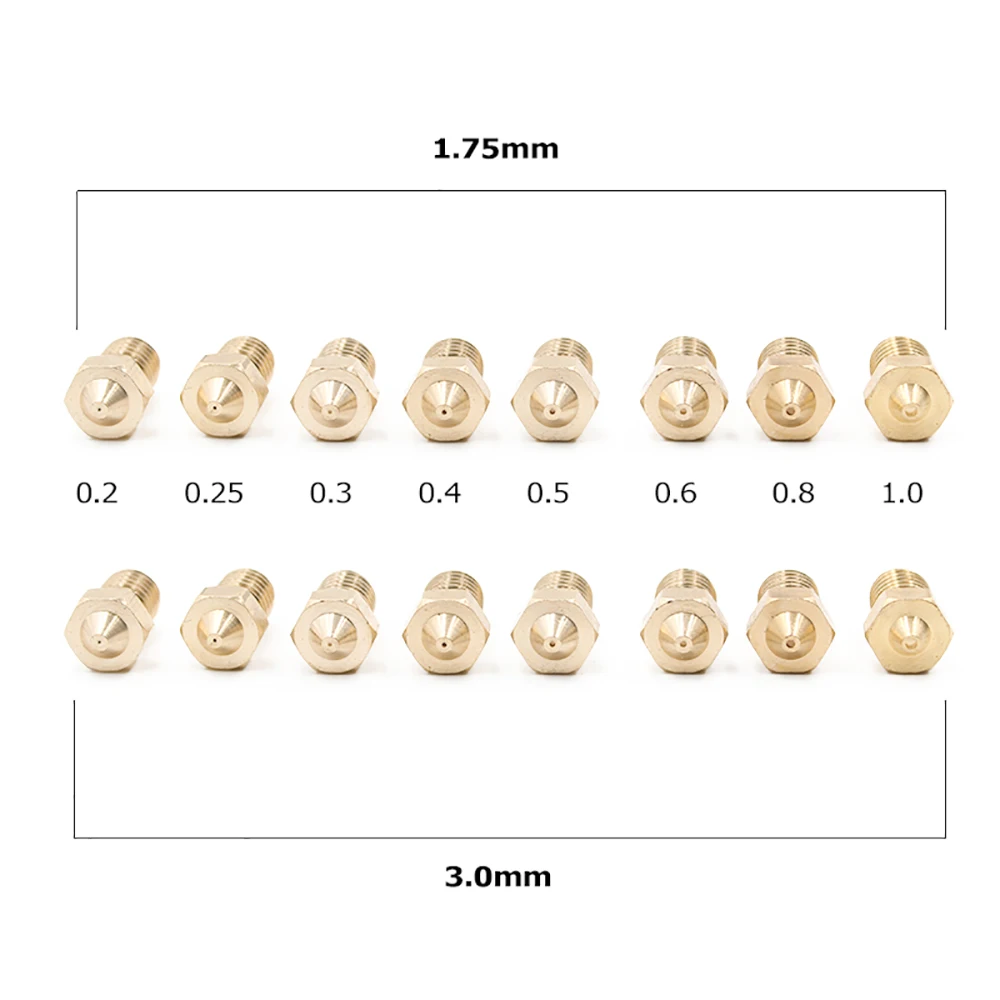 5Pcs 3D Printer Nozzle J Head Extruder 02025030405060810Mm For 17530Mm Supplies V6V5 huismerk kopen in de aanbieding