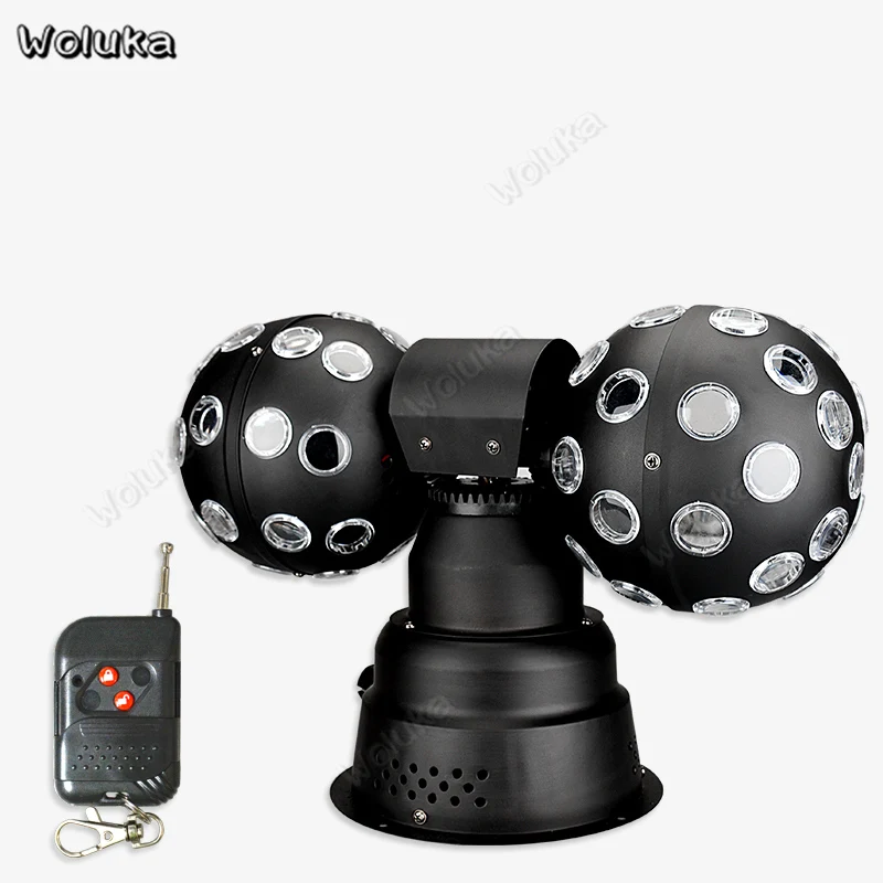 RGB лазерный светодиодный светильник-магический шар с двойным прокатным диско-шаром вечерние дистанционные DJ светильник ing Effect вращающееся освещение для ночного клуба CD50 W01 - Цвет: A. Ball light-remote