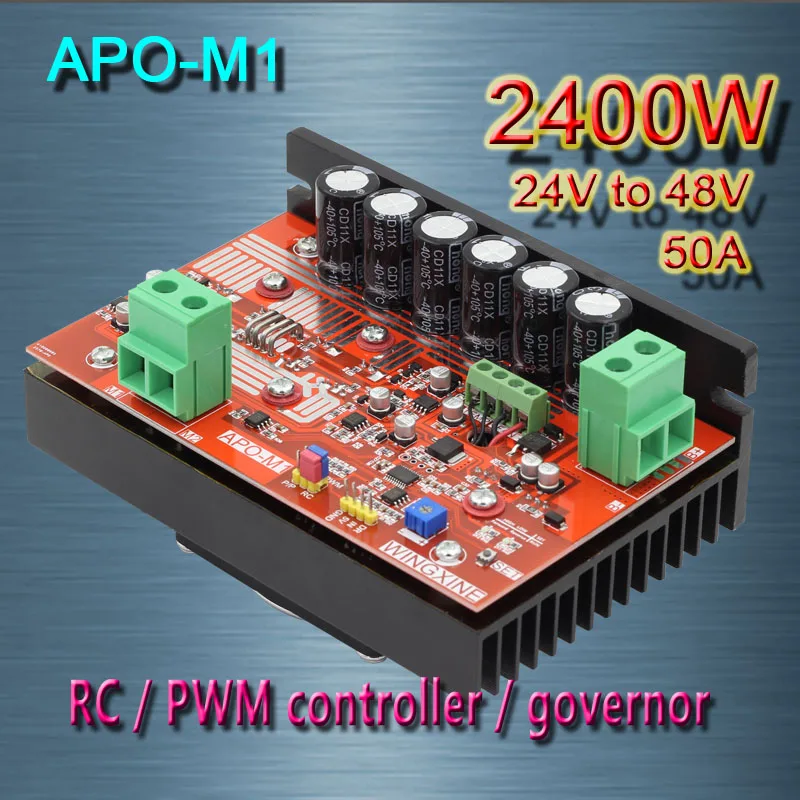 Free shipping, APO M1 DC brush motor PWM controller + RC + speed