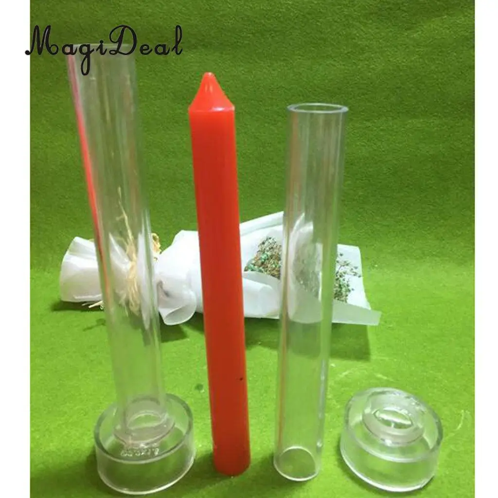 MagiDeal 2 Pieces Plastic Durable Round Church Top Candle Mould Holders for Candle Making Candle Accessories 15cm 20cm