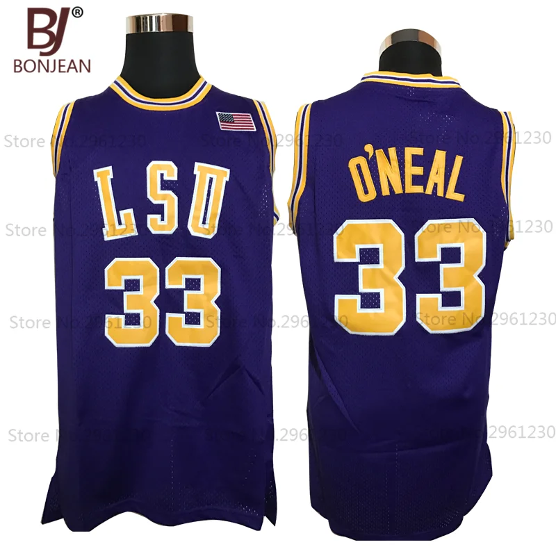 Prix pour Pas cher 33 # Shaq O'NEAL COLE Lycée de Basket-Ball Jersey Shaquille Oneal Piqué Régression Shirts 3 Couleur Livraison Gratuite Prix pour Pas cher 33 # Shaq O'NEAL COLE Lycée de Basket-Ball Jersey Shaquille Oneal Piqué Régression Shirts 3 Couleur Livraison Gratuite