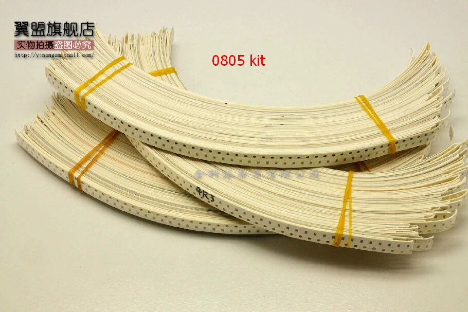 

0805 SMD Resistor Kit 1R-10M 50 values*50pcs=2500pcs Chip Resistor Assorted Samples kit