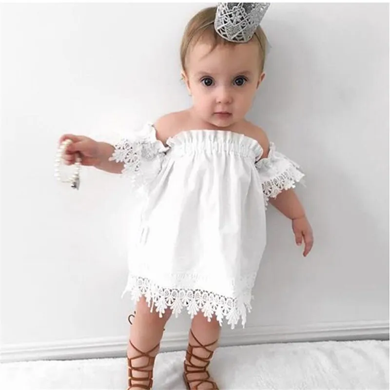 2017 Newest Summer Cute Lace Baby Girls Dress Korean Style Trendy And