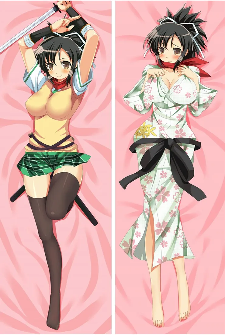 Аниме мультфильм Senran Kagura плинтус тени Asuka двойной валик обнимающая Подушка «Dakimakura» чехол 64102