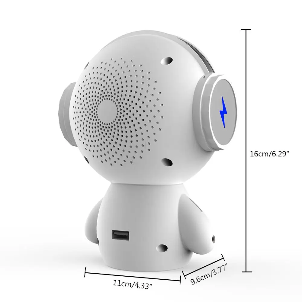 Горячий-портативный мультфильм робот Мини Bluetooth динамик s Bluetooth беспроводной приемник динамик стерео музыкальный плеер