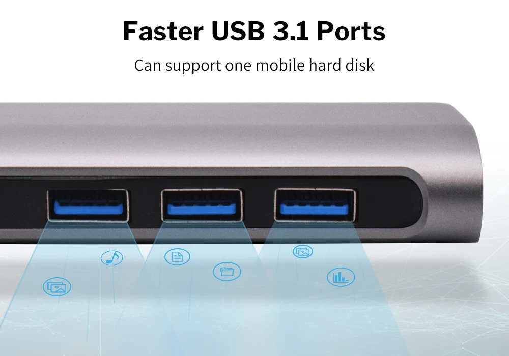 Deelife USB C концентратор type C к Мульти USB 3,0 концентратор HDMI адаптер док-станция для MacBook Pro USB-C 3,1 разветвитель порт type C концентратор