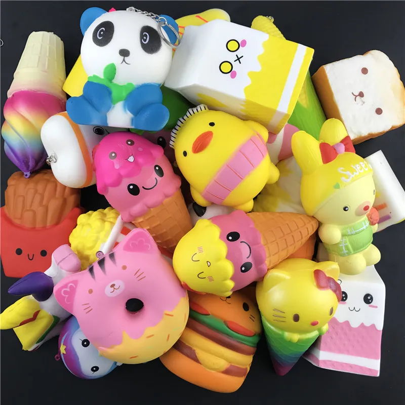 

70pcs/lot DHL Free Big size Slow Rising Squishy Toys Relieves Stress Decompression Squeeze Toys in stocks