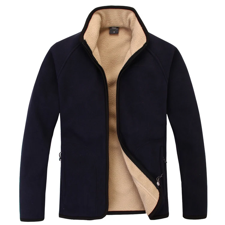 

Outdoor high quality thicken fleece jacket man autumn/winter thicken polar fleece linner thermal coats cashmere cardigan