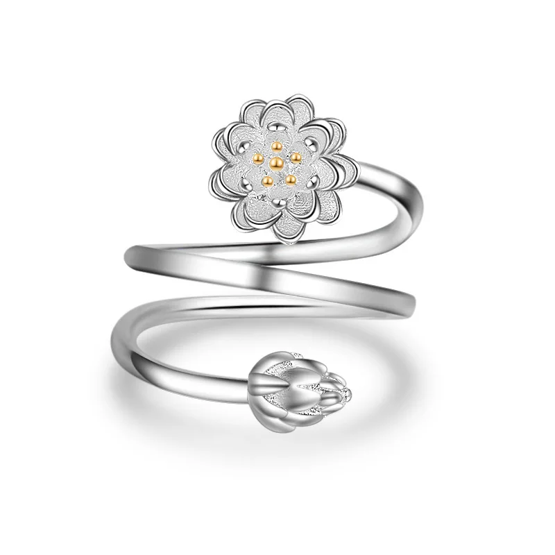 Fresh Flower Finger Ring Open Ajustable Sweet for Girl Accessories Birthday Valentine's Day Gift | Украшения и аксессуары