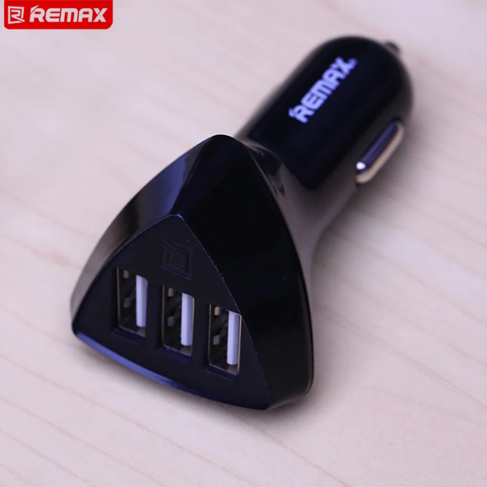 ريماكس العالمي 3 usb ميناء سيارة شاحن سيارة dc 12 فولت 2.4a شاحن محول الطاقة ل فون سامسونج xiaomi usb السيارات الذكية تهمة