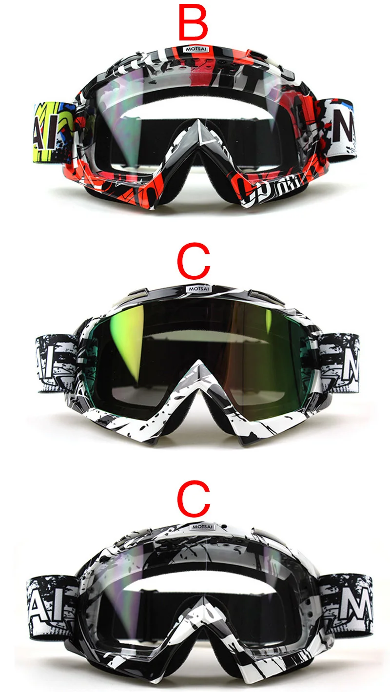 best motorcycle glasses for wind BOTSAI New High Quality Transparent Sport Racing Off Road Oculos Lunette Motocross Goggles Glasses For Motorcycle Dirt Bike Helmet Motorcycle Full Face