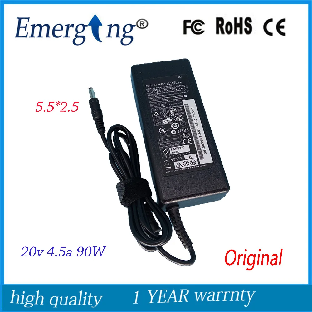 

20V 4.5A 5.5*2.5mm 90W laptop Charger Original AC Adapter power supply For Lenovo G480 G485 G560 G560e G565 G570 G575 G580 G585