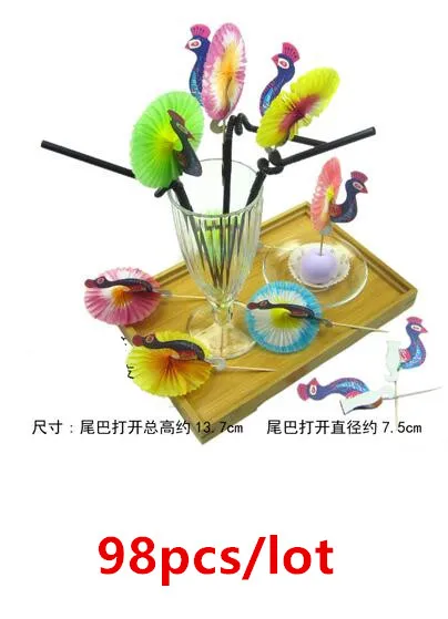 Модные украшения для коктейлей зонтик бамбуковая палочка форма закуски торты фруктовый Знак Бар Кафе вечерние товары для дома - Цвет: F