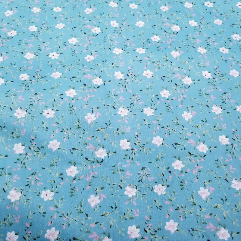 50x40 см цветочный из хлопчатобумажной ткани синий серии DIY шитье uphostery ремесло для ребенка и детские стеганые одеяла простыни платье материал