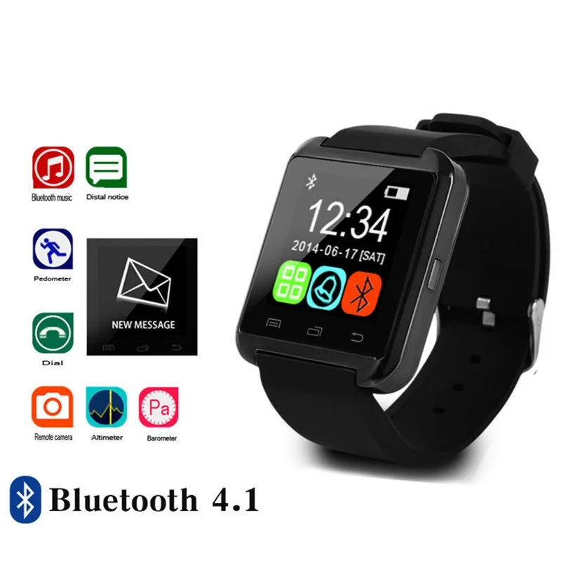 JQAIQ Sport Bluetooth Smartwatch For Iphone Ios Android Smart Phone Wear Clock Wearable Device Smart Watch Pk Gt08 Dz09