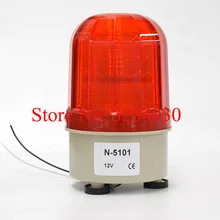 Поставка Внутренний Красный DC 12 V Магнитный монтажный тип электрическая сигнальная лампа вилочного погрузчика N-5101 без голоса DC 12 V красная сигнальная лампа