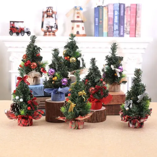 

20cm Mini Christmas Tree Decor Desk Table Festival Party Ornament Xmas Tree