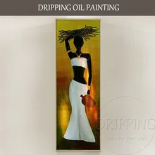 Handmade High Quality Modern Abstract African Woman Hold Something on the Head Abstract African Art Wall Painting Pictures Handmade High Quality Modern Abstract African Woman Hold Something on the Head Abstract African Art Wall Painting Pictures