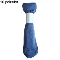 10 пар/компл. хлопок Мужские носки дышащие пятки эластичные ванна для ног Calcetines человек короткие высокого стрейч чулочно-носочные изделия