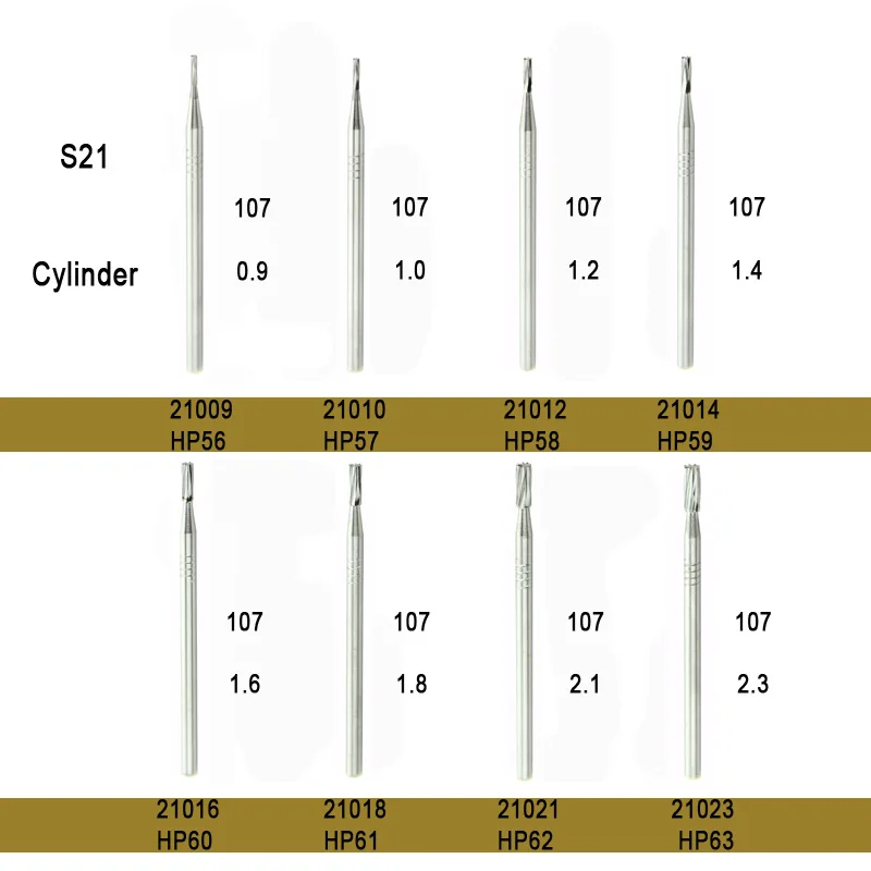 Buy 10pcs/lot ISO 107 Cylinder dental burs names