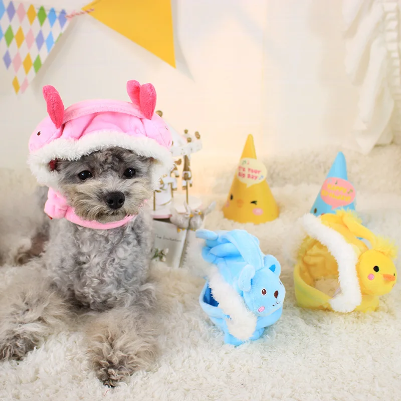 Petstyle Cool Headsets Dog Caps Animal Hat For Puppy Rabbits Chickens