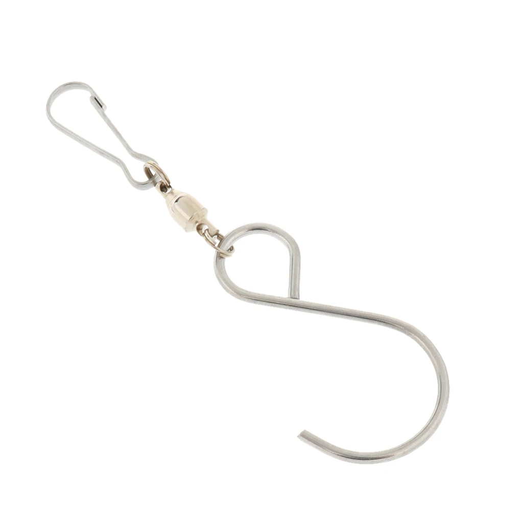 Pack of 10, Stainless Steel S Shape Hook Bath Curtain Clothes Socks Underwears Hats Hanger For House Kitchen#1