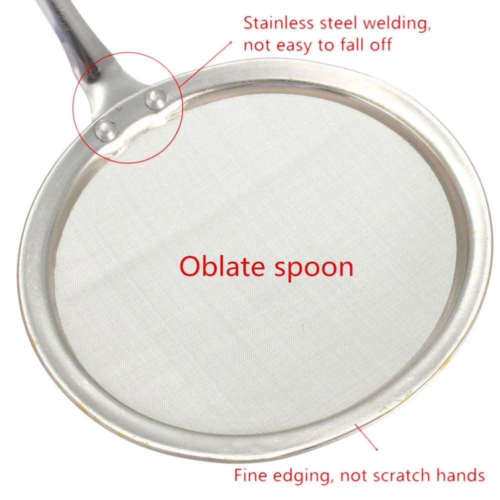 

Soup Skimmer Scoop Colander Mesh Strainers Stainless Steel Colander Cooking Colander Sifter Sieve Kitchen Vegetable Strainer