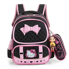 Historieta linda Hello Kitty Mochilas Niños Mochila Niños Mochilas escolares Para Las Niñas Ortopédica Mochila Mochila Escolar A Prueba de agua