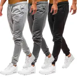Для мужчин Фитнес джоггеры Штаны пот Штаны Свободные повседневные брюки XN одноцветное