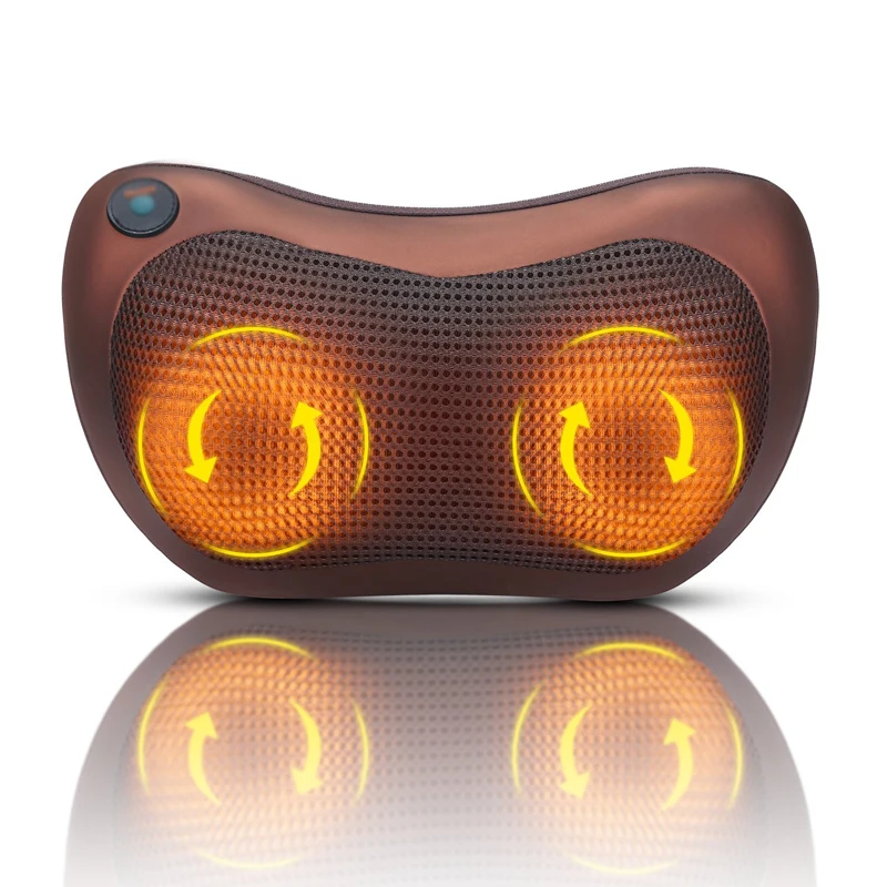 

1pcs Neck and Back Massage Pillow Portable Car/Office Chair Massager with Heat Shiatsu Deep Kneading Massager