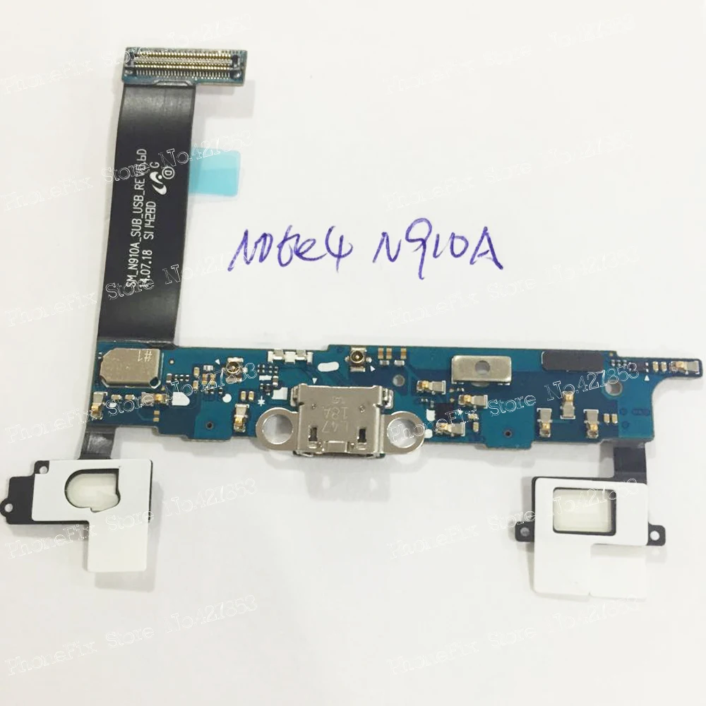 10 шт./лот USB зарядный порт разъем гибкий кабель для Samsung Galaxy Note 4 N910A | Мобильные