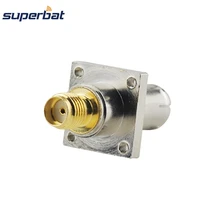 Superbat 5 шт. SMA-BNC RF адаптер SMA разъем BNC разъем Быстрый Push-на фланец прямой коаксиальный разъем