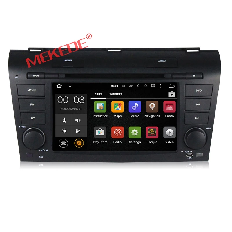 Excellent ROM 16G 1024*600 Quad Core Android 7.1 car DVD for MAZDA 3 MAZDA3 2004 2005 2006 2007 2008 2009 Car DVD Player GPS 4G Radio 3