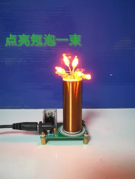 

Mini Tesla Coil Kit Magic Props DIY Parts Empty Lights Technology Electronics