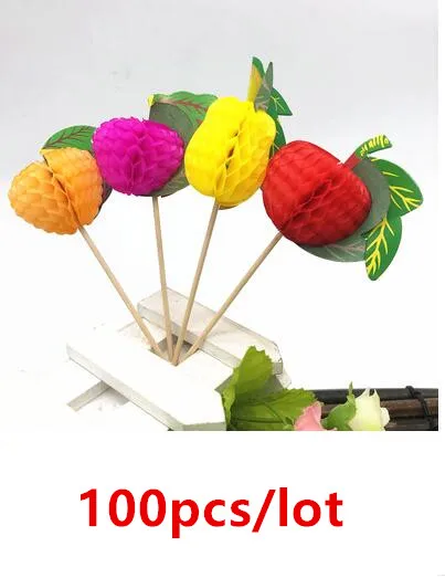 Модные украшения для коктейлей зонтик бамбуковая палочка форма закуски торты фруктовый Знак Бар Кафе вечерние товары для дома - Цвет: J