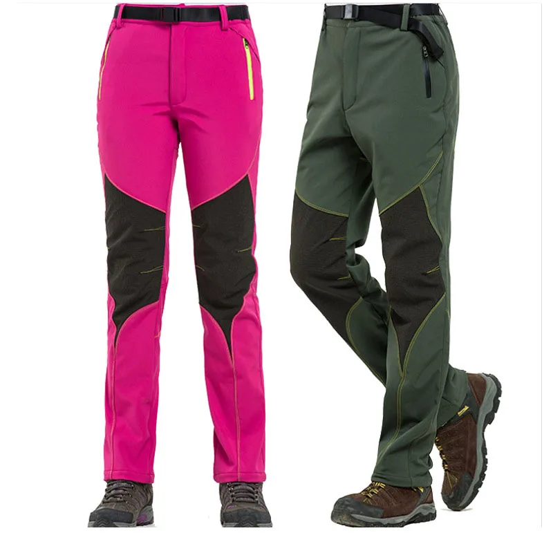 

New Men Trousers Winter Waterproof Fishing Camping Trekking Hiking Pants Women Softshell Skiing Warm Waterproof Outdoor Pants